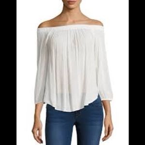 SPLENDID Off Shoulder Top in White